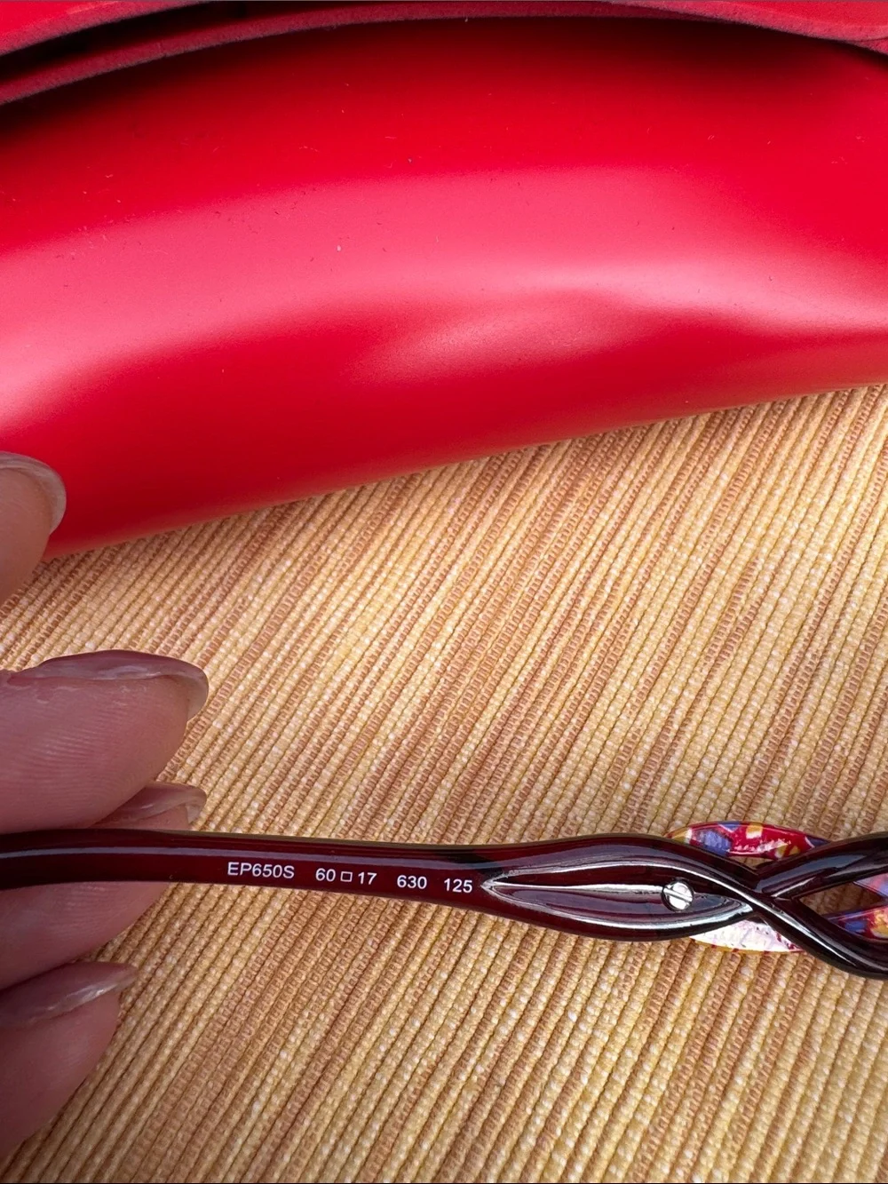 Emilio Pucci Sunglasses with Signature Red leather Case